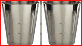 Libertyware Stainless Steel Malt Milkshake Ice Cream Mixer Mixing Cup, 30 oz.