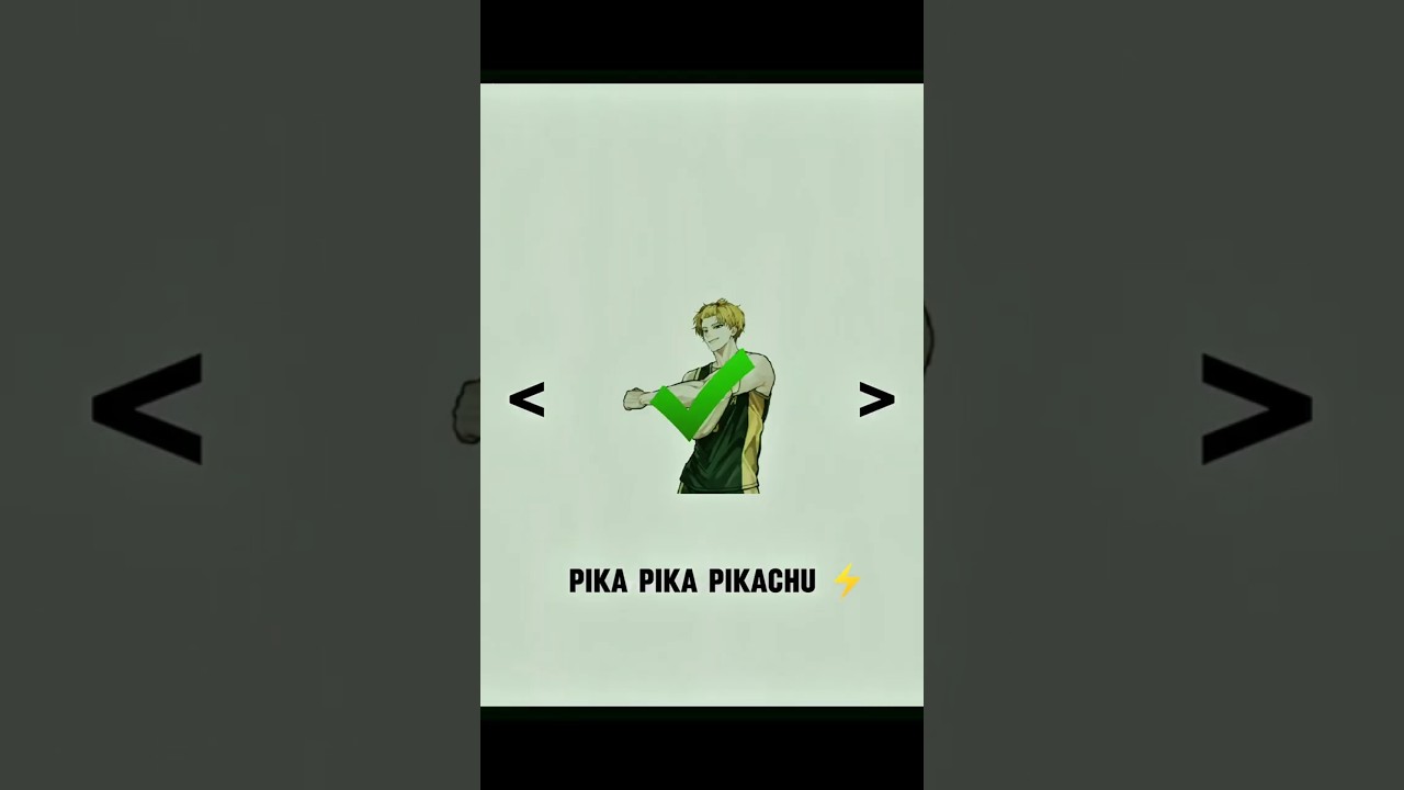 Pika Pika Pikachu!!  ⚡ #thespikecross #edit #nishikawa #shorts