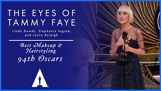 'The Eyes of Tammy Faye' Wins Best Makeup and Hairstyling | 94th Oscars