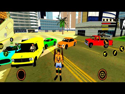 Flying Falcon Hero Simulator:Miami Crime City 2020 - GamePlay Android HD