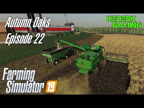 FS19 Timelapse - Autumn Oaks (Cows) #22 - Big soybean harvest!