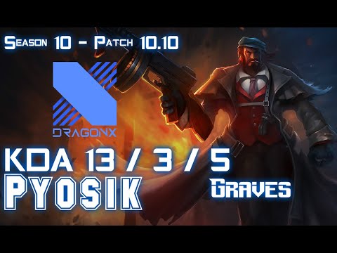 DRX Pyosik GRAVES vs ELISE Jungle - Patch 10.10 KR Ranked