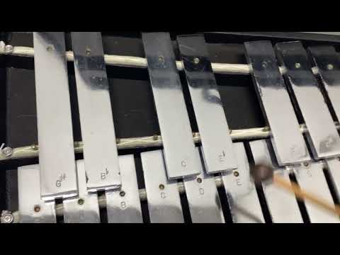 Jenco 1 1/2” Wide Bar Glockenspiel 2.5 Octaves in Case G-C image 15