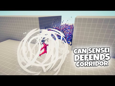 CAN SENSEI DEFENDS CORRIDOR? VS EVERY FACTION | TABS GAMEPLAY