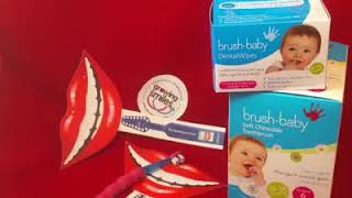 How to Clean Baby's Teeth with BrushBaby Xylitol Dental Wipes