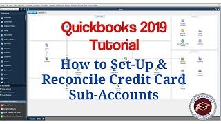 Quickbooks 2019 Tutorial - How to Set-Up & Reconcile Credit Card Sub-Accounts