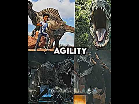 Indominus rex vs rexy vs spinosaurus vs giganotosaurus #wisedit #jurassicworld