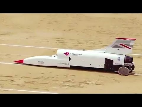 Thumbnail for Jet-engined Bloodhound supersonic car hits 334mph during testing for 1,000mph Land Speed Record by Car