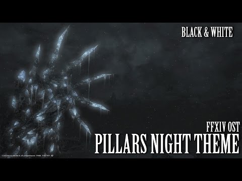 FFXIV OST Coerthas Western Highlands Night Theme ( Black & White )