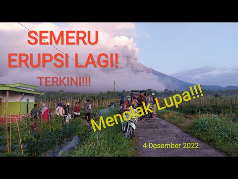 TERJADI LAGI! ERUPSI SEMERU MENOLAK LUPA 4 Desember 2022