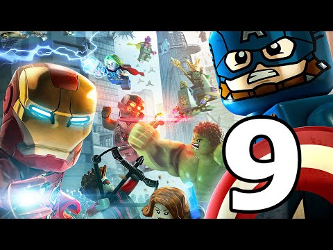 Lego Marvel's Avengers Walkthrough Part 9 - No Commentary Playthrough (PS4)