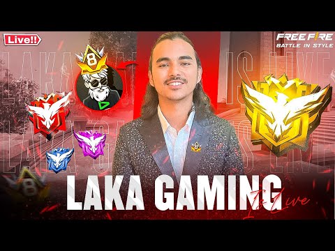 LIVE 🔴 Season 49 Rank Push😱 Dominating top 1 Global Lobby #freefirelive #lakagaming #shortfeed