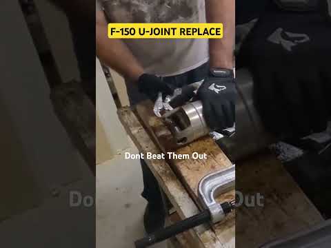 Replace U-Joints F-150 #f150 #mechanic #driveshaft