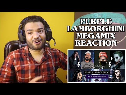 Purple Lamborghini MEGAMIX REACTION - DIVINE × EMIWAY × RAFTAAR × MC STAN × KING × EMINEM × NAEZY