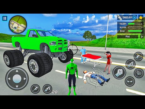 Spider Rope Hero Ninja Gangster Crime Vegas City #18 - Android Gameplay
