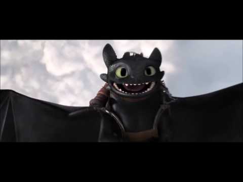 Hiccup and Toothless flying scene but with "12 Years Later" from Treasure Planet