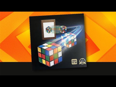 4D Rubik Cube Magic Colouring Frame Trick Illusion Tora