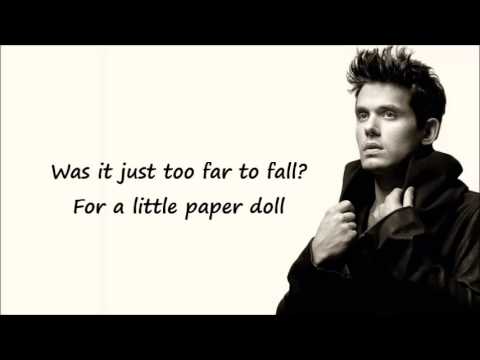 John Mayer - Paper Doll (LYRICS)