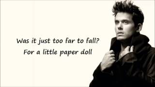 John Mayer - Paper Doll (LYRICS)