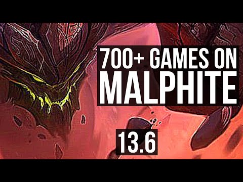 MALPHITE vs AHRI (MID) | 5/1/9, 1.7M mastery, 700+ games | KR Master | 13.6