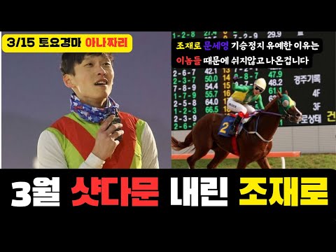 3/15 토요-윤택-경마 아나짜리 터지면 터지는대로,읽어줄건 읽어주면 됩니다