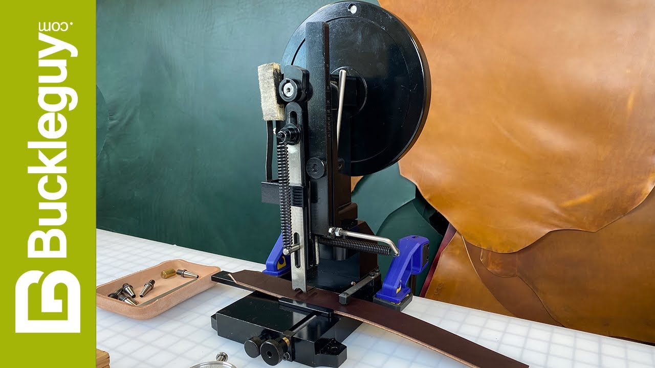 Using a Hand Operated Hole Punch Machine for Leather Craft Projects