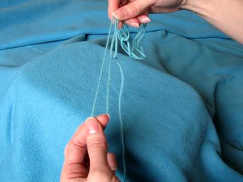 Haahlaaminen - Handling long yarn - Neulakinnas, Nalbinding