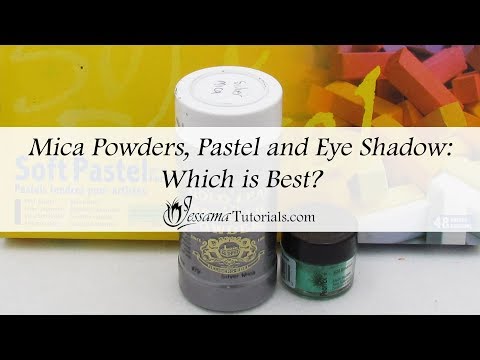 Polymer Clay Comparison: Mica powders VS Eye Shadow VS Pastels: