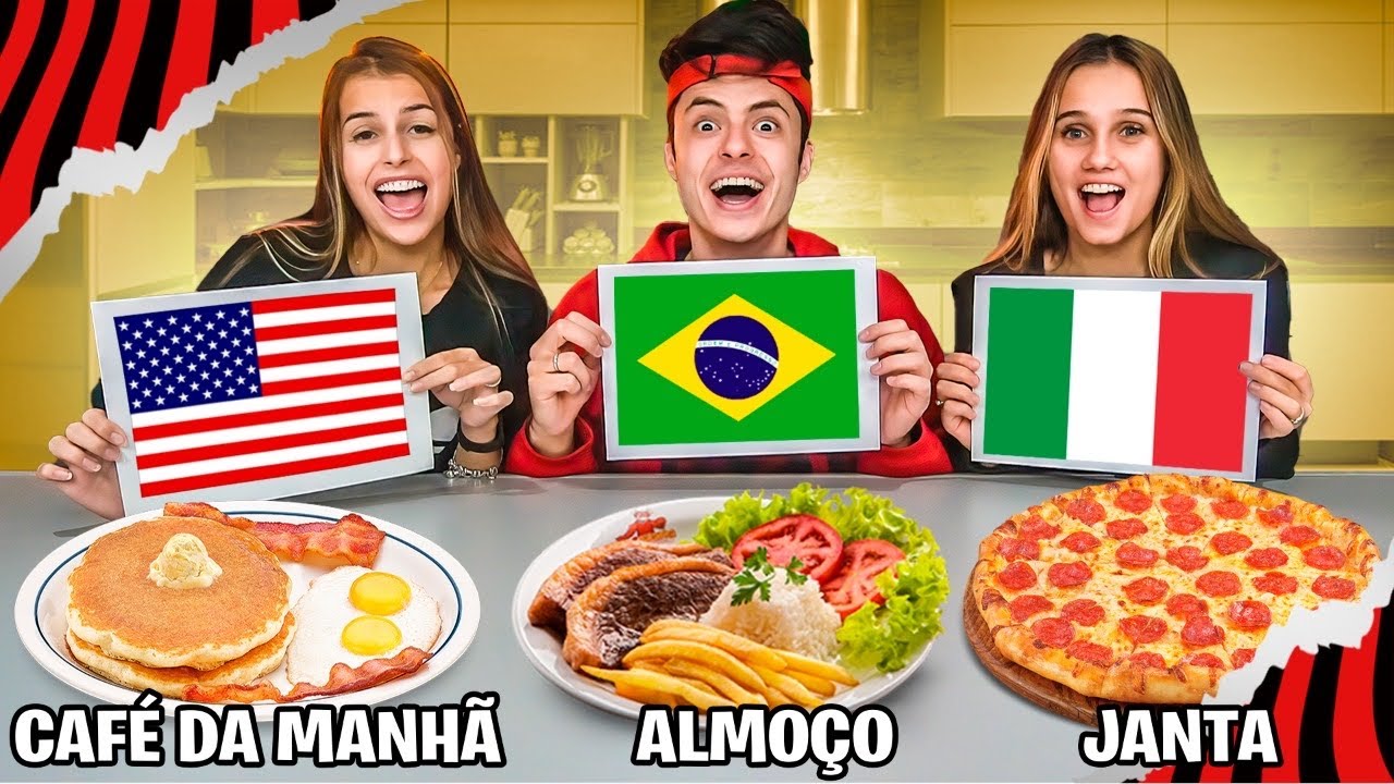 CAFÉ DA MANHÃ, ALMOÇO OU JANTAR DOS PAÍSES! - Desafio