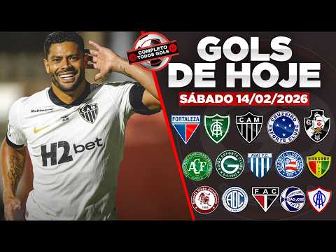 🥅  TODOS OS GOLS DESTE SÁBADO 14/02/2026 GOLS DOS ESTADUAIS , GOLS DE HOJE, GOLS DA RODADA(COMPLETO)