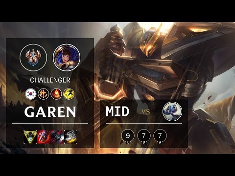 Garen Mid vs Fizz - KR Challenger Patch 10.11