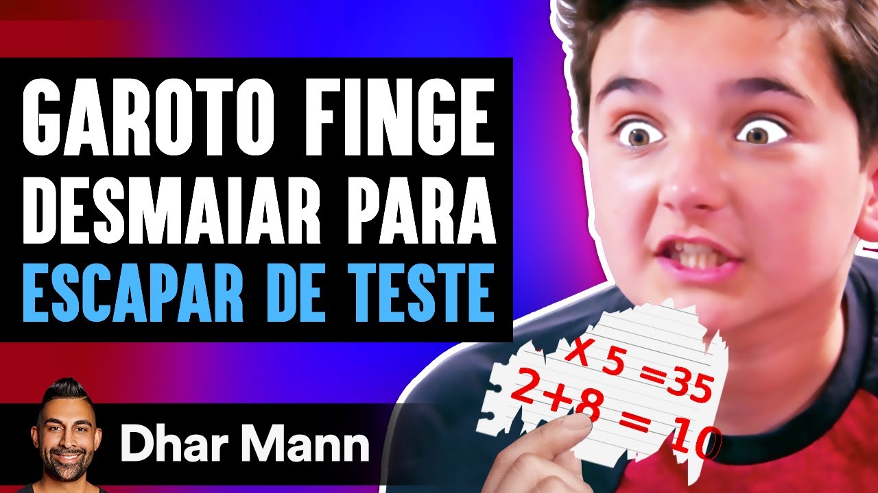 Garoto Finge Desmaiar Para Escapar De Teste | Dhar Mann Studios