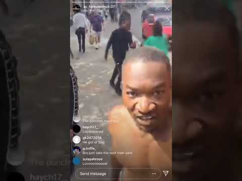 AFRICAN CHILD VS VIC SANTORO IN PECKHAM : VIC STEALS AC’s BAG
