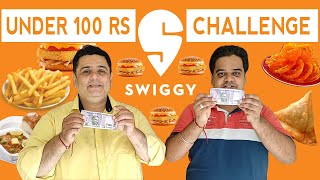😱 Swiggy Under 100 Rs. Food Eating Challenge 😱 Indian Food Vlogs ! Delhi Street Food