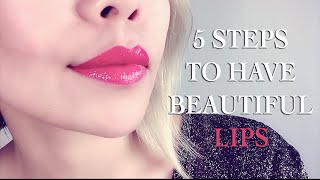 5 steps to have beautiful lips
