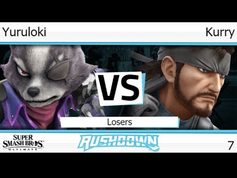 Rushdown 7 - Yuruloki (Wolf) vs Kurry (Snake, Sonic) Losers - SSBU
