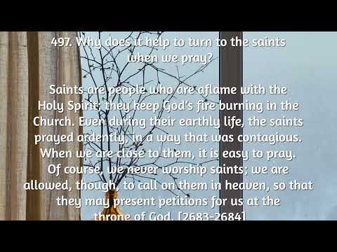 #Saggezza Day 347: Ycat: Why does it help to turn to the saints when we pray?Can you pray anywhere?#