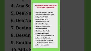 Download lagu Rangkaian nama Bayi Perempuan  #shorts mp3