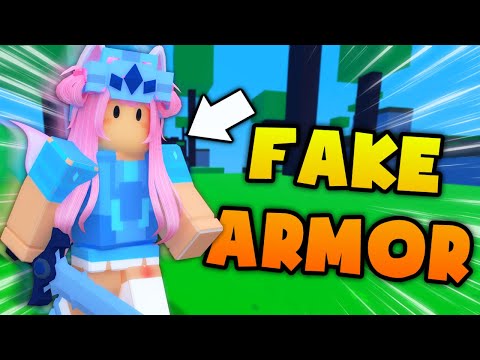 I Disguised myself in FAKE Armor in Roblox Bedwars...