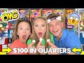 WE SPENT 100 AT FIDGET VENDING MACHINES 400 QUARTERS