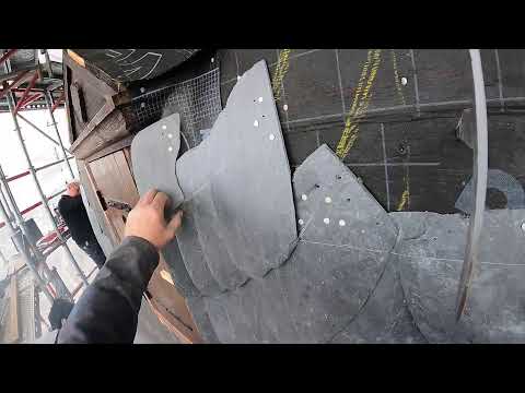 Gaube mit Schiefer ankehlen - Teil 2 - Schieferdecker aus Sachsen