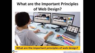 What are the Important Principles of Web Design?