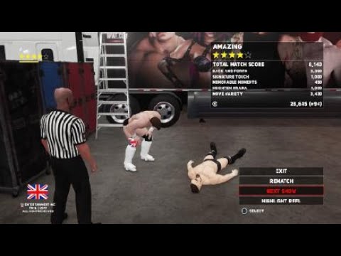 WWE 2K18 ICW UK Universe Mode Travis Banks defeats Marty Scurll
