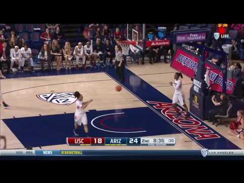 Women’s Basketball: USC 62, Arizona 67 - Highlights 2/26/17