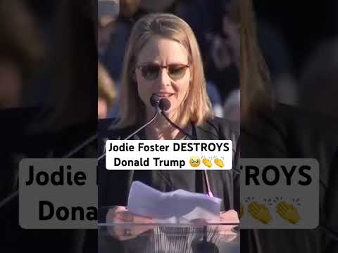 Jodie Foster DESTROYS Trump #jodiefoster #trump #democrats