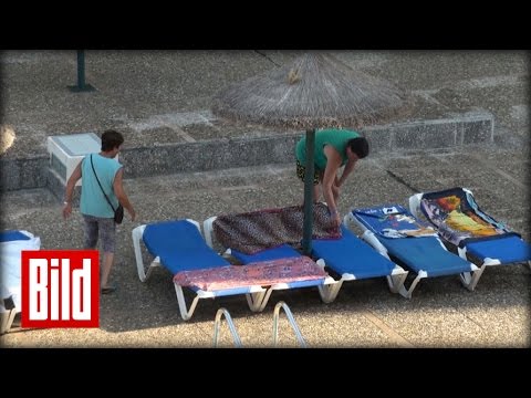 Handtuch-Krieg am Ballermann - Morgens auf Mallorca ( Hotel / Tripadvisor / Pool )