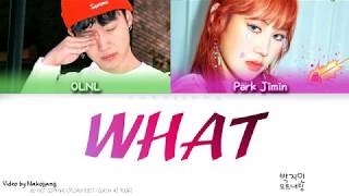Park Jimin (박지민) - What (뭐니) (Feat. OLNL) (Color Coded Lyrics Eng/Rom/Han)