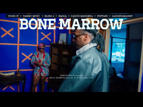Gangsta Madeit , Bagga , Voltz Jt, Bling4, Tamy Moyo, Calvin Mangena, Poptain - Bone Marrow (Video)