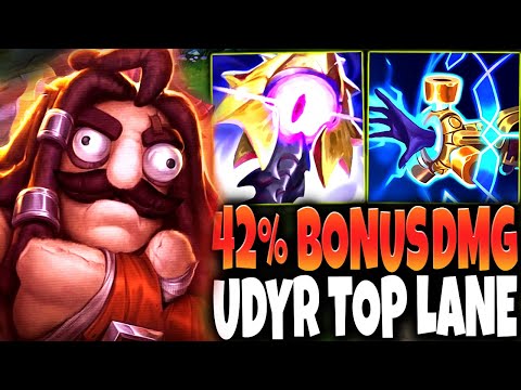 This Udyr x42% Bonus Damage Build will INSANT MELT AN ENTIRE TEAM 🔥 LoL Top Udyr s13 Gameplay