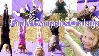Family Gymnastics Challenge! | Crazy8Family